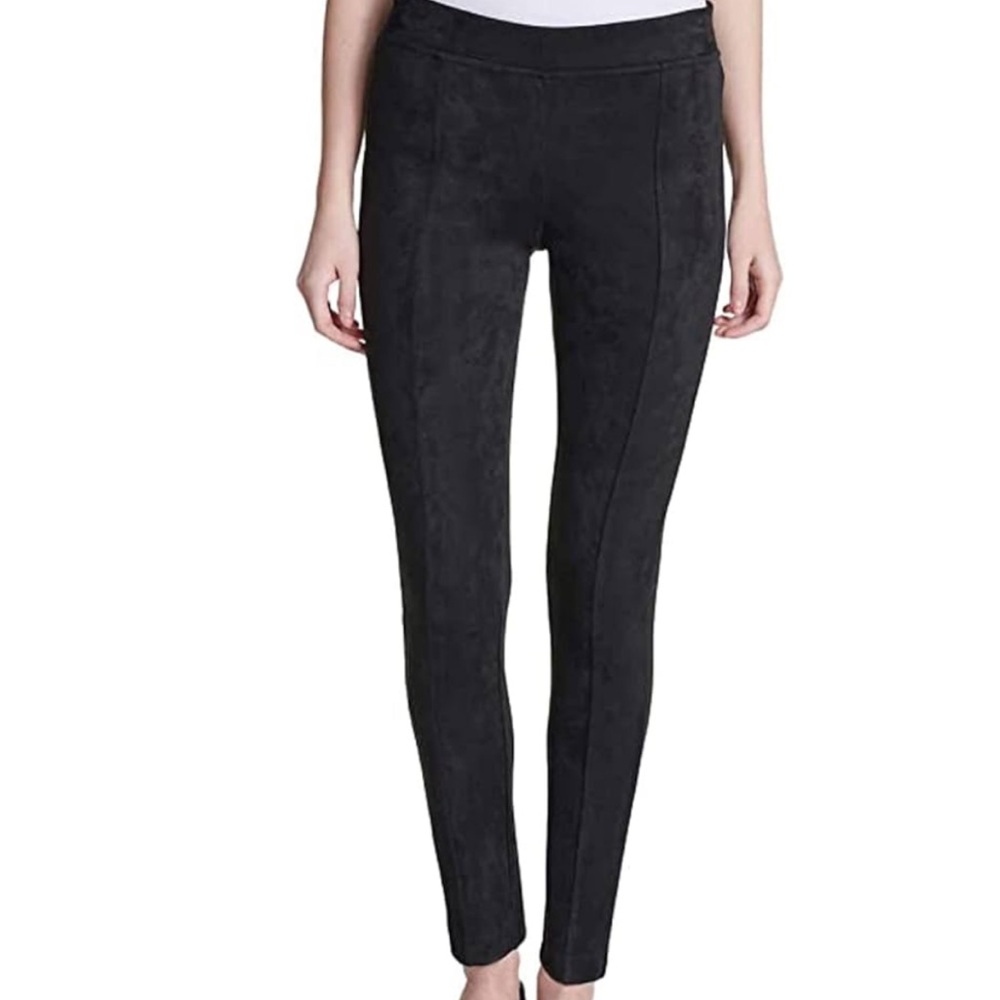 Navy Blue Faux Suede Leggings Pants